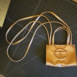 Telfar Gold Mini Bag Elegant Design